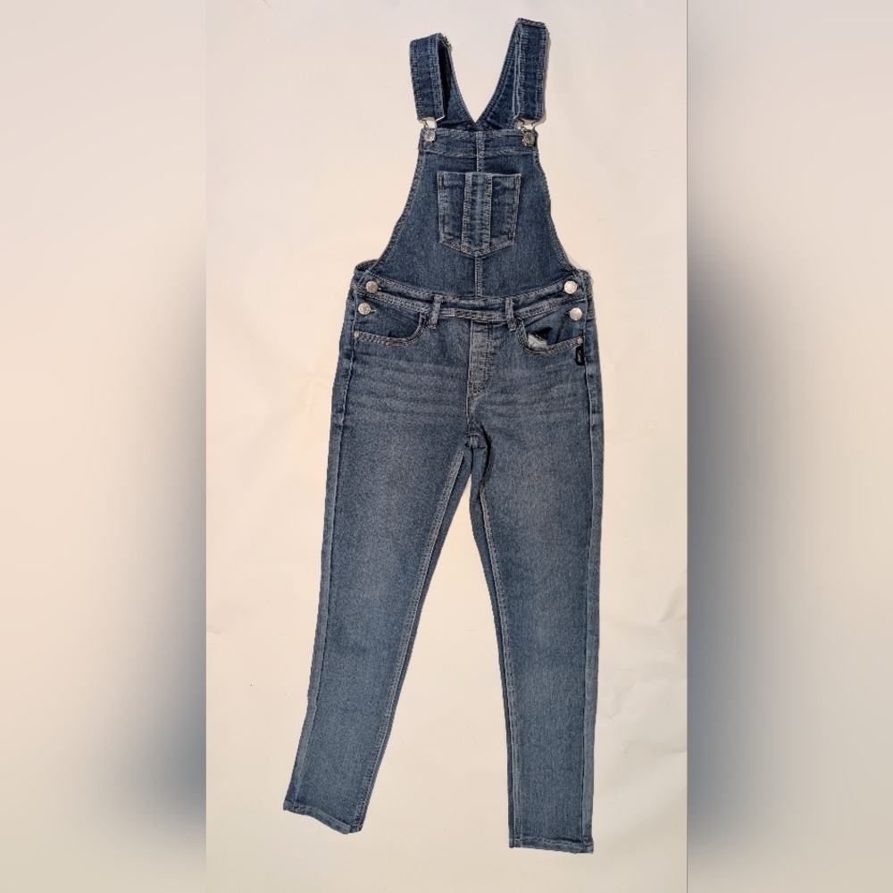 Silver Jeans Classic Blue Denim Overalls - Youth Jeans